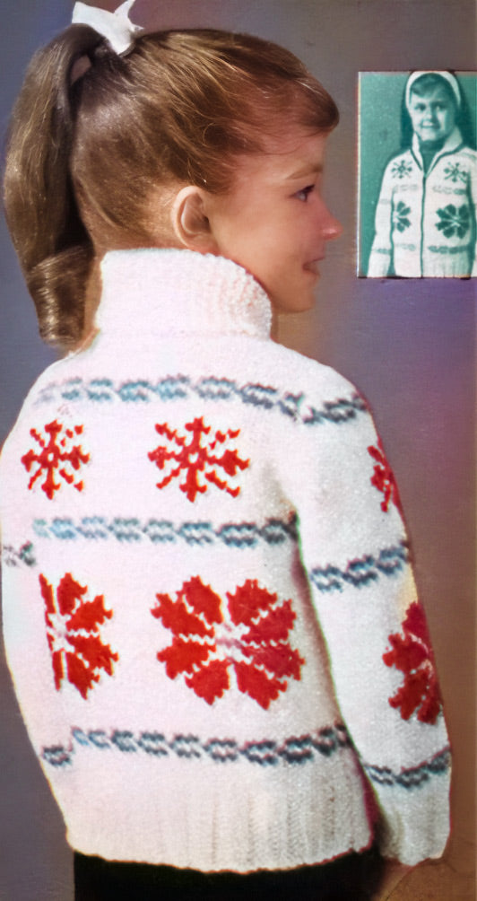 Children's Snowflake Cardigan Pattern