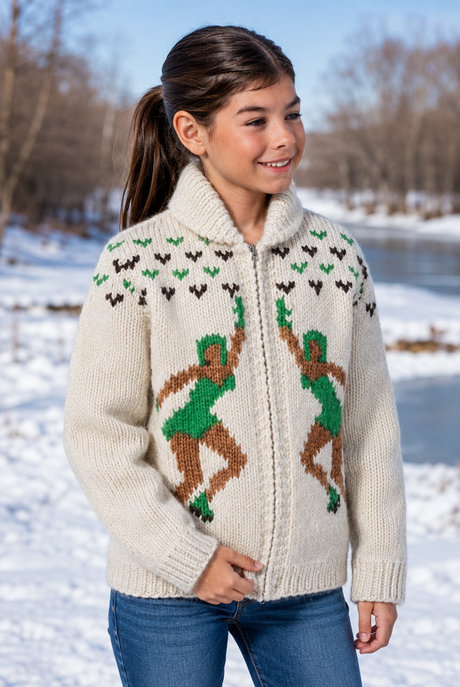 Modèle de cardigan à lames dansantes