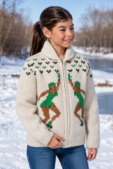 Modèle de cardigan à lames dansantes