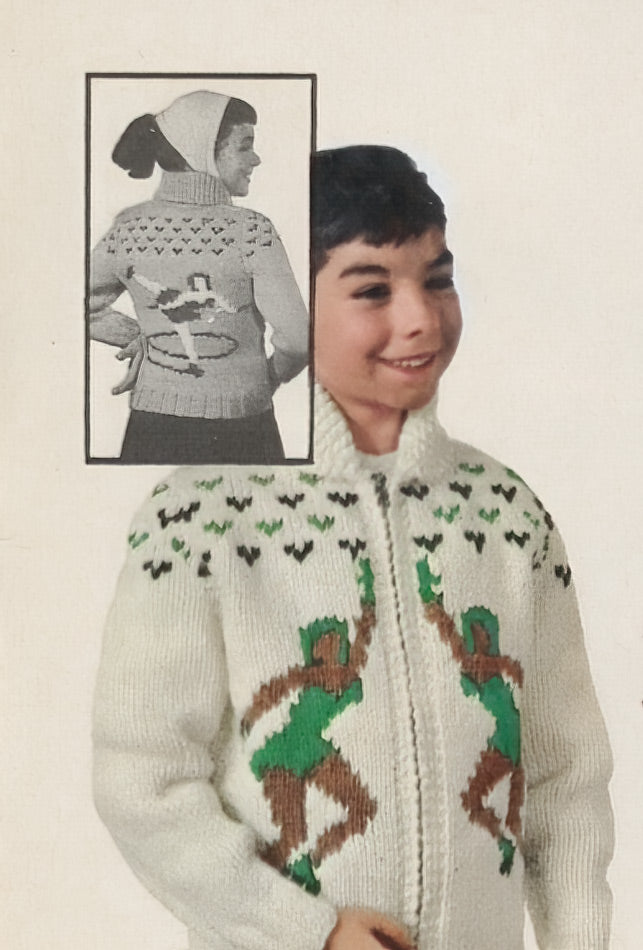 Dancing Blades Cardigan Pattern – Mary Maxim
