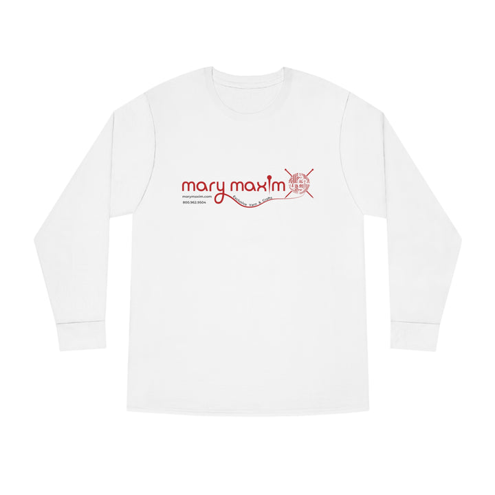 Mary Maxim Long Sleeve Tee - Red Logo - Unisex