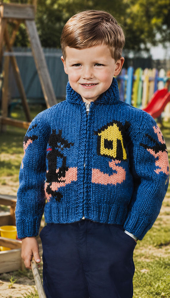 Three Little Pigs Cardigan Pattern – Mary Maxim