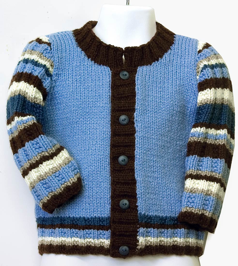 Striped Sleeve Cardigan Pattern