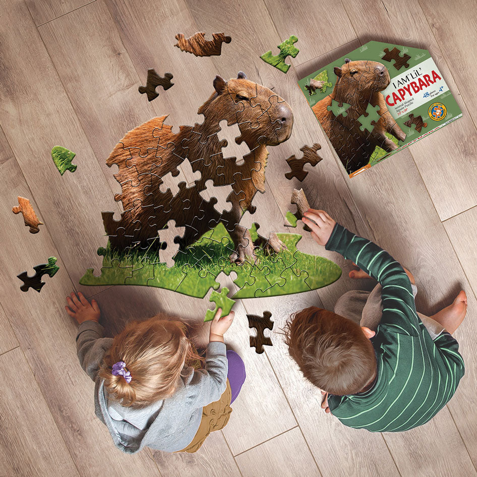 I Am Lil' Capybara Shaped Jigsaw Puzzle