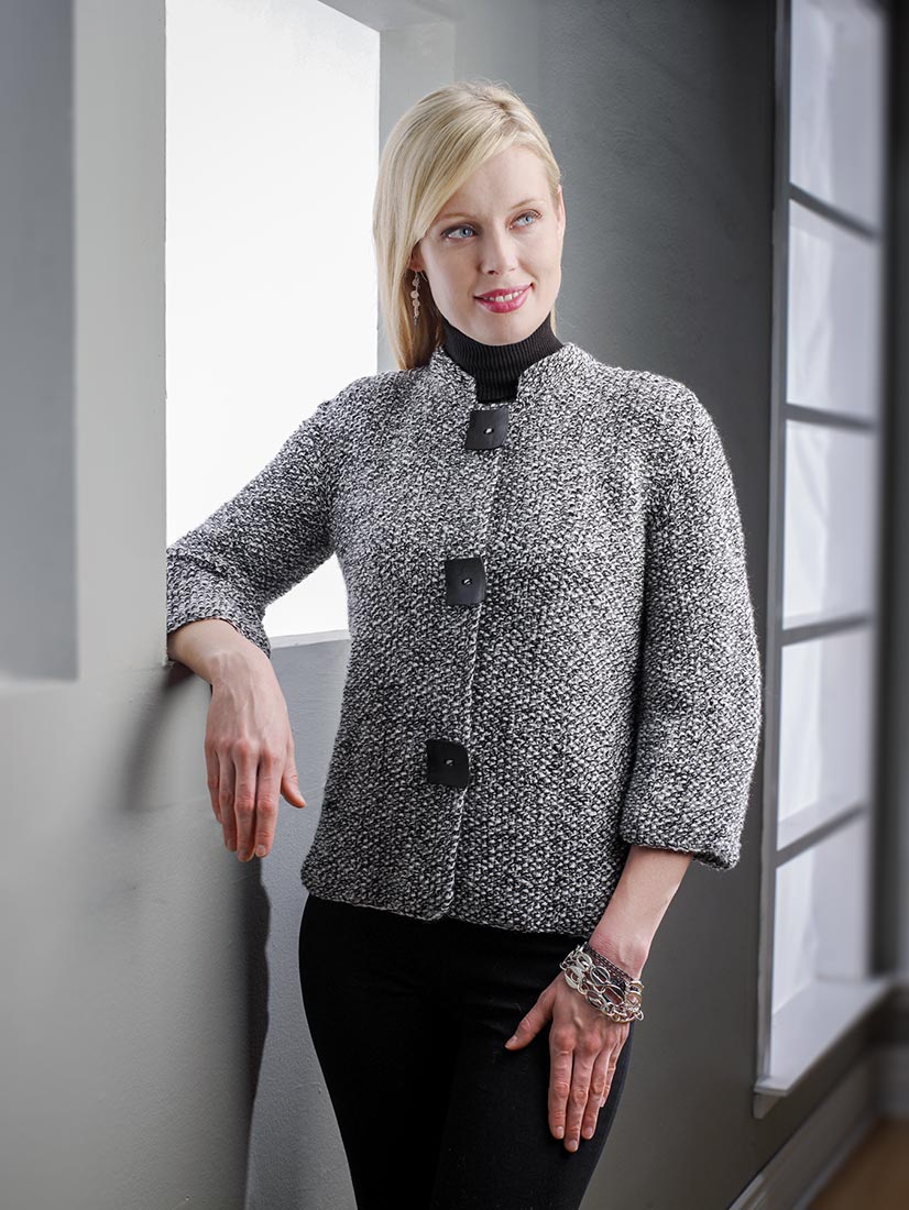Textured Ragg Jacket Pattern – Mary Maxim