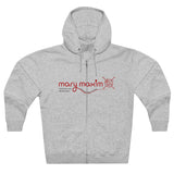 Mary Maxim Full Zip Hoodie - Red Logo - Unisex