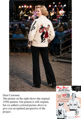 Ladies' or Youth Hoedown Cardigan Pattern
