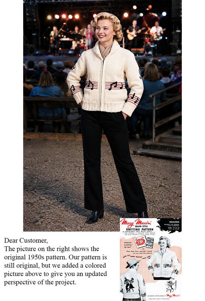 Ladies' or Youth Hoedown Cardigan Pattern – Mary Maxim