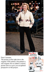 Ladies' or Youth Hoedown Cardigan Pattern