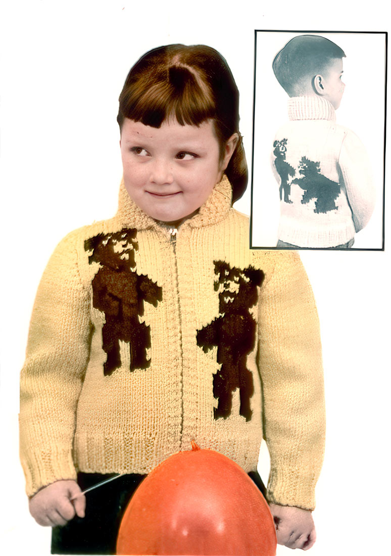 Teddy Bears Cardigan Pattern – Mary Maxim