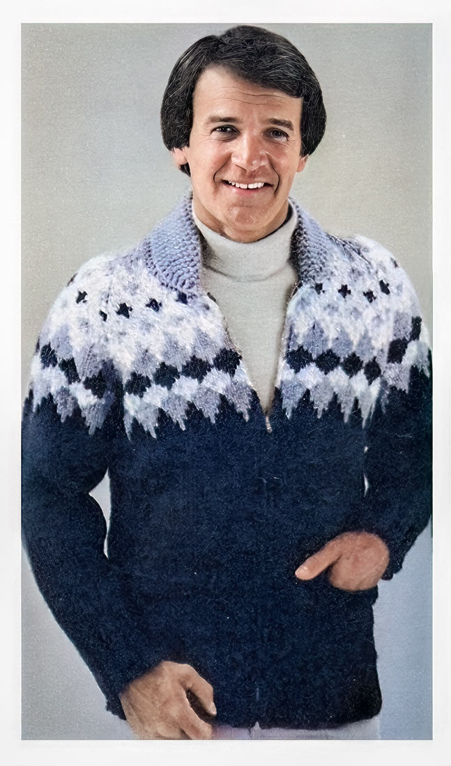 Sun Valley Men's Cardigan Pattern – Mary Maxim