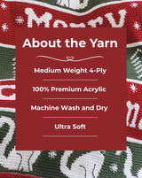 Meowy Christmas Crochet Blanket