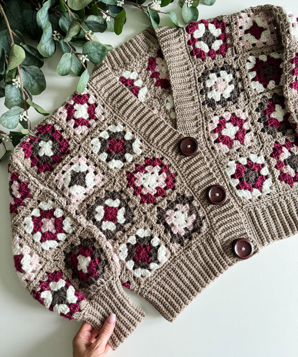 Granny Crop Cardigan Crochet Kit