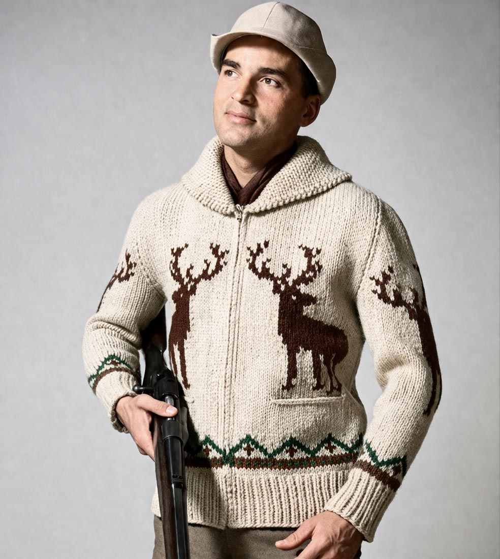 Deer Sweater Pattern – Mary Maxim