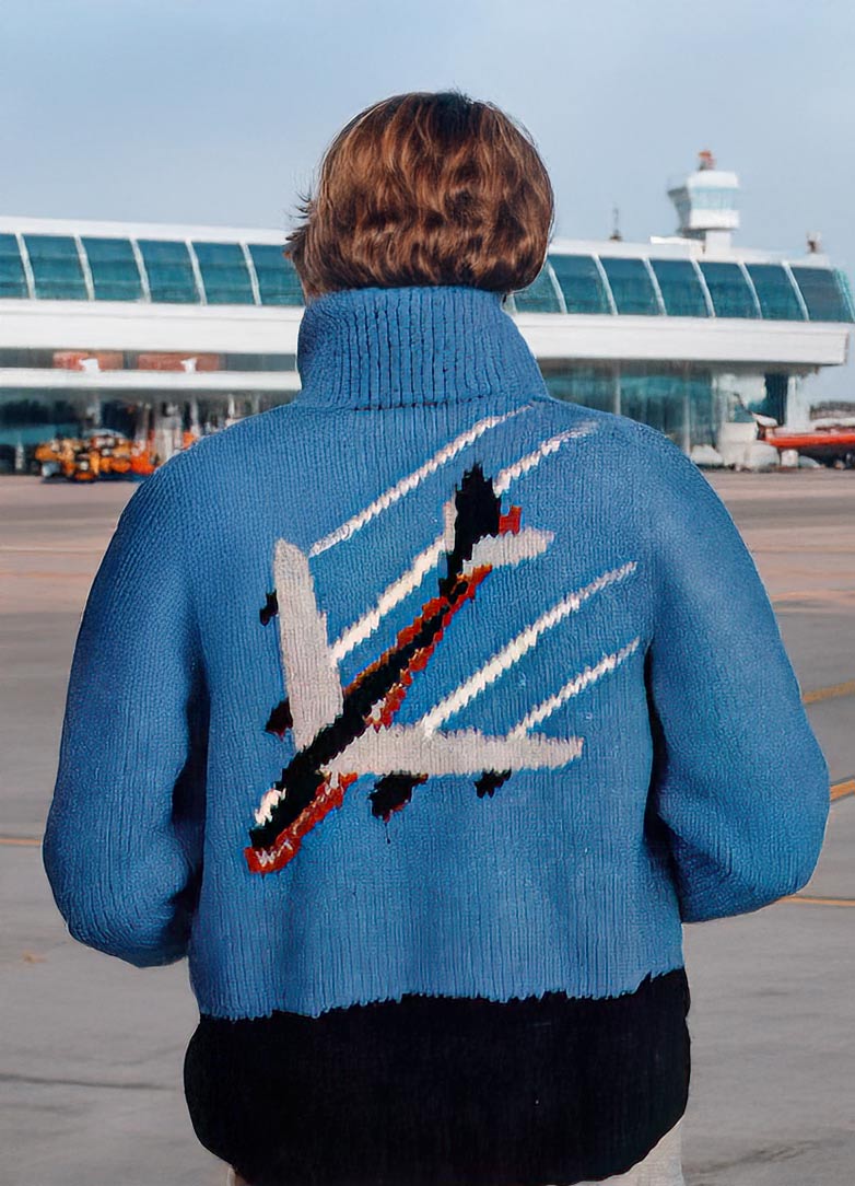 Jets Cardigan Pattern – Mary Maxim