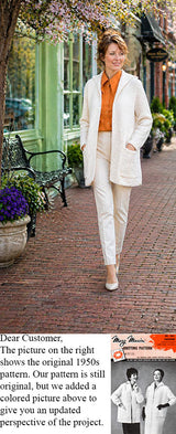 Parisienne Slim Style Coat Pattern