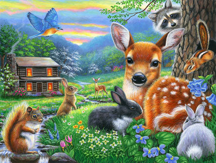 Spring at the Cabin Jigsaw Puzzle