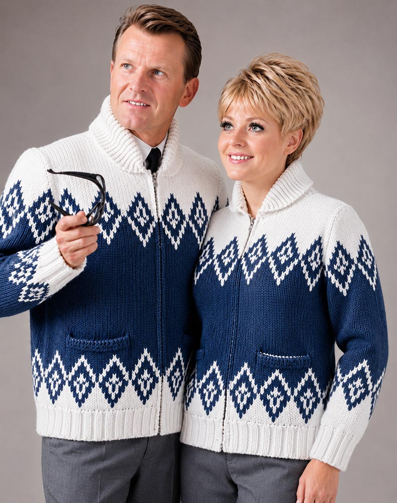 Icelandia Cardigan Pattern – Mary Maxim