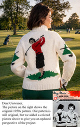 Modèle de cardigan de golf pour dame