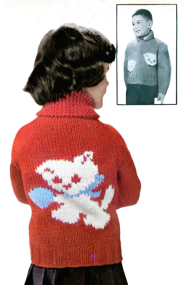 Kitty Kat Cardigan Pattern – Mary Maxim