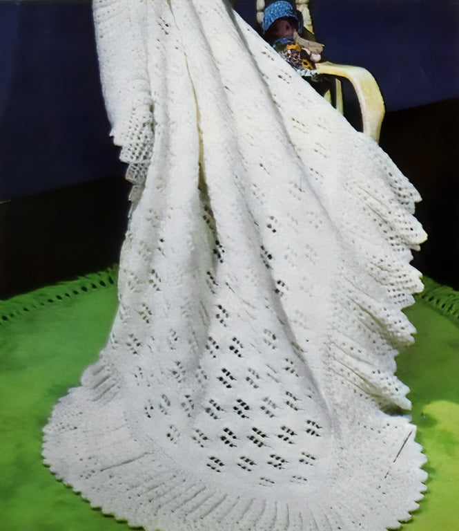 Baby Shawl Pattern – Mary Maxim - Main Image