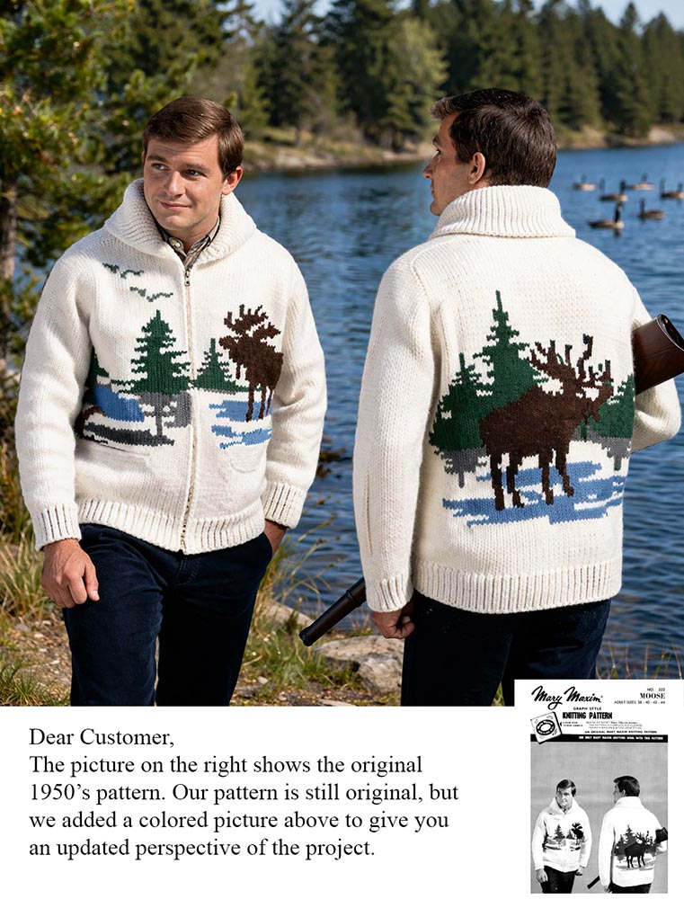 Moose Cardigan Pattern