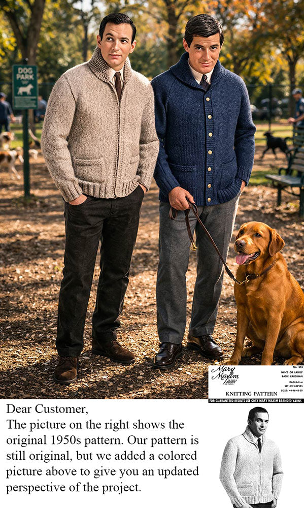 Adult's Basic Cardigan Pattern