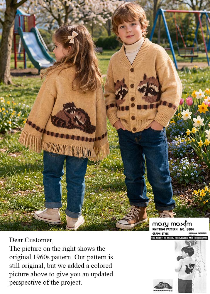 Raccoon Cardigan Pattern