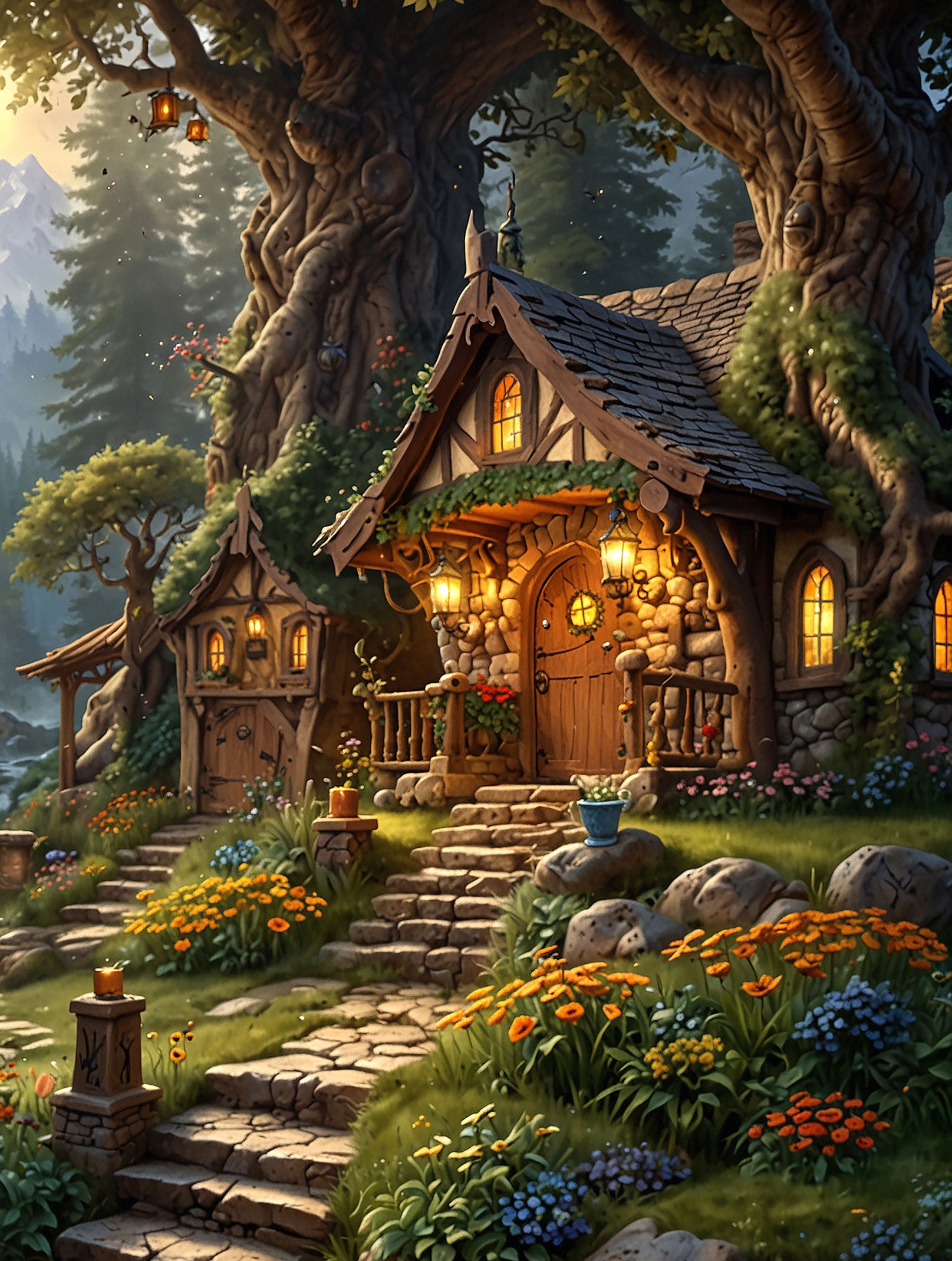 Forest Cottage Jigsaw Puzzle – Mary Maxim