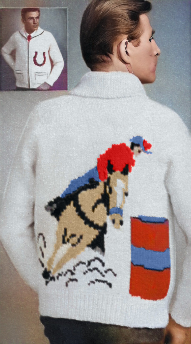Barrel Racing Cardigan Pattern – Mary Maxim