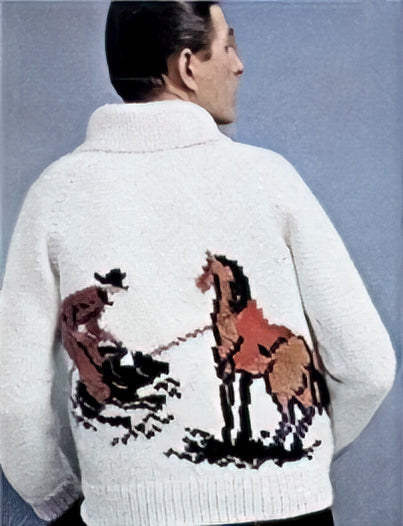 Calf Roping Cardigan Pattern – Mary Maxim