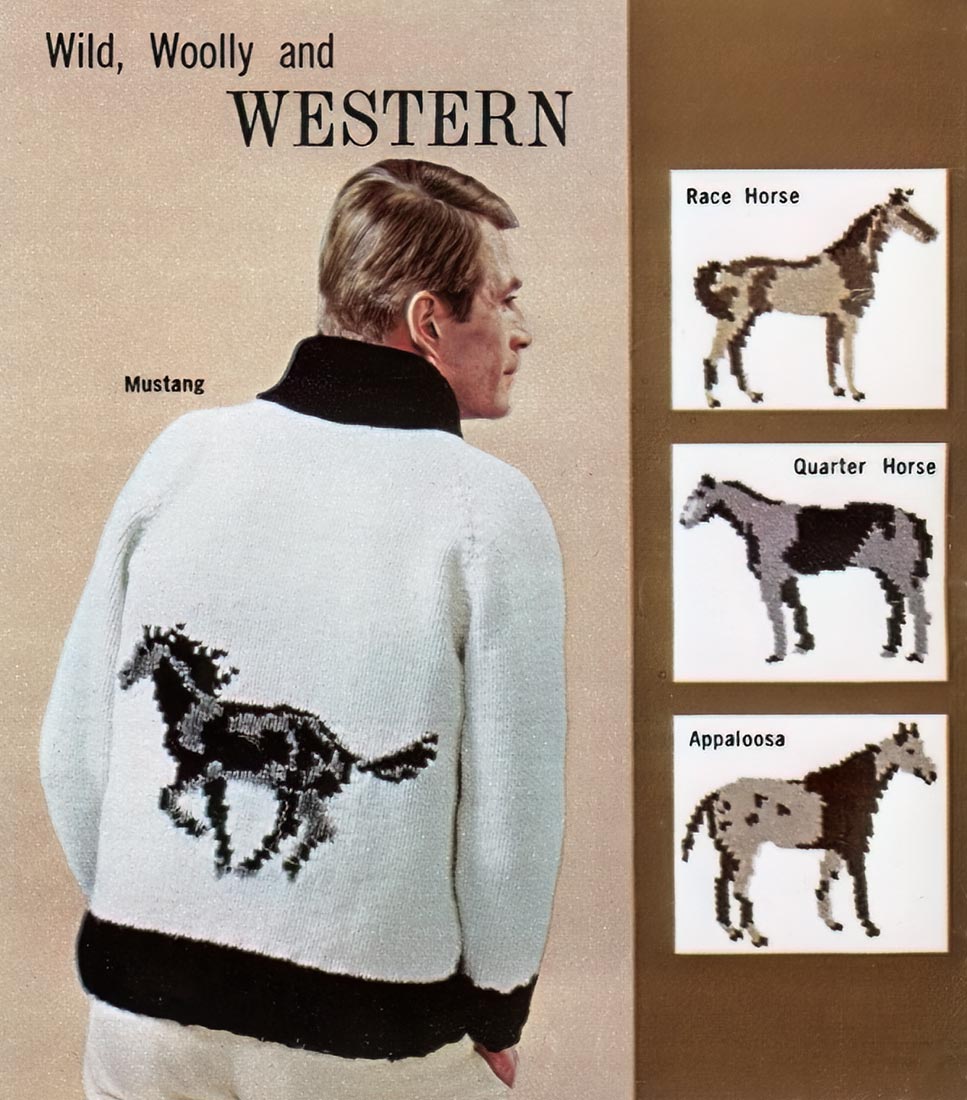 Ladies' or Youth's Horses Cardigan Pattern – Mary Maxim
