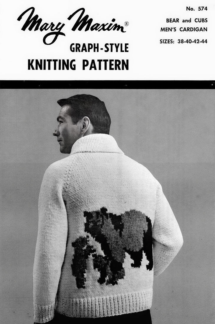 Bear and Cubs Cardigan Pattern – Mary Maxim