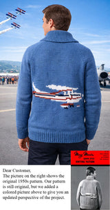 Patrón de cárdigan de avión