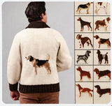 Ladies' or Youth's Dog Cardigan Pattern