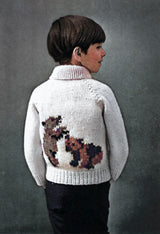 Patrón de cárdigan Cachorros para niños