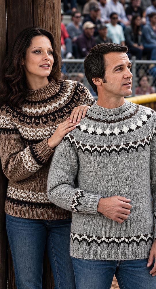 kinema summer knit pullover Mサイズ Icelandic Pullover Pattern – Mary Maxim