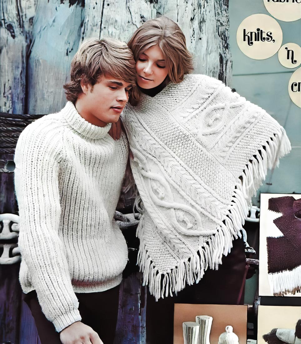 Ladies' Poncho Pattern – Mary Maxim