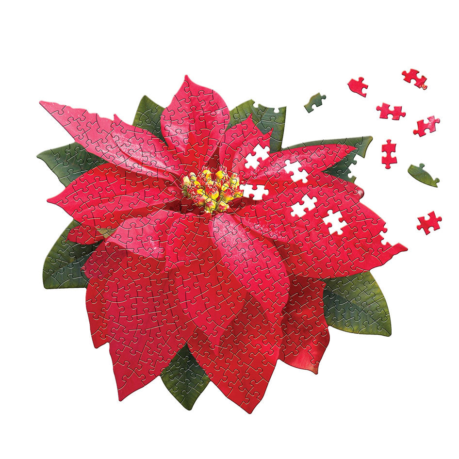I Am Poinsettia Shaped Jigsaw Puzzle