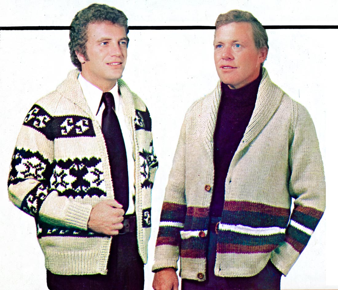 Men's or Ladies' Hiawatha Cardigan Pattern