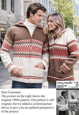 His and Her Hooded Cardigan Pattern