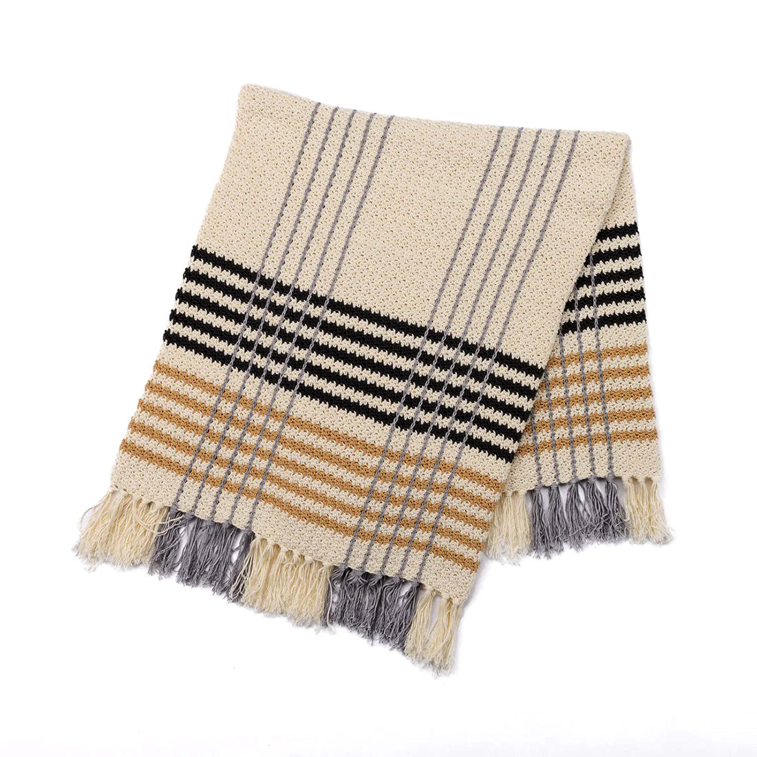 Free Plaid Crochet Throw Pattern