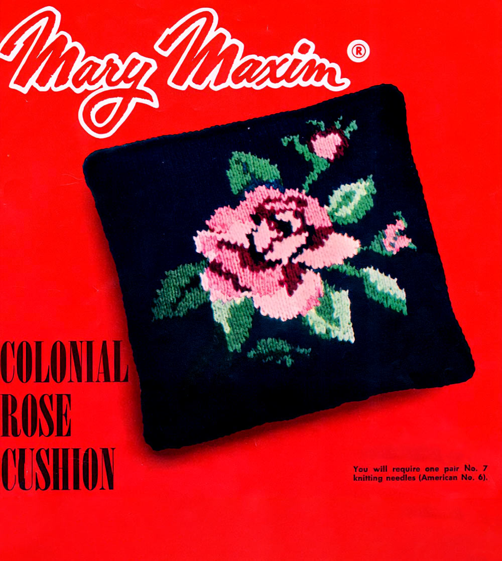 Colonial Rose Cushion Pattern