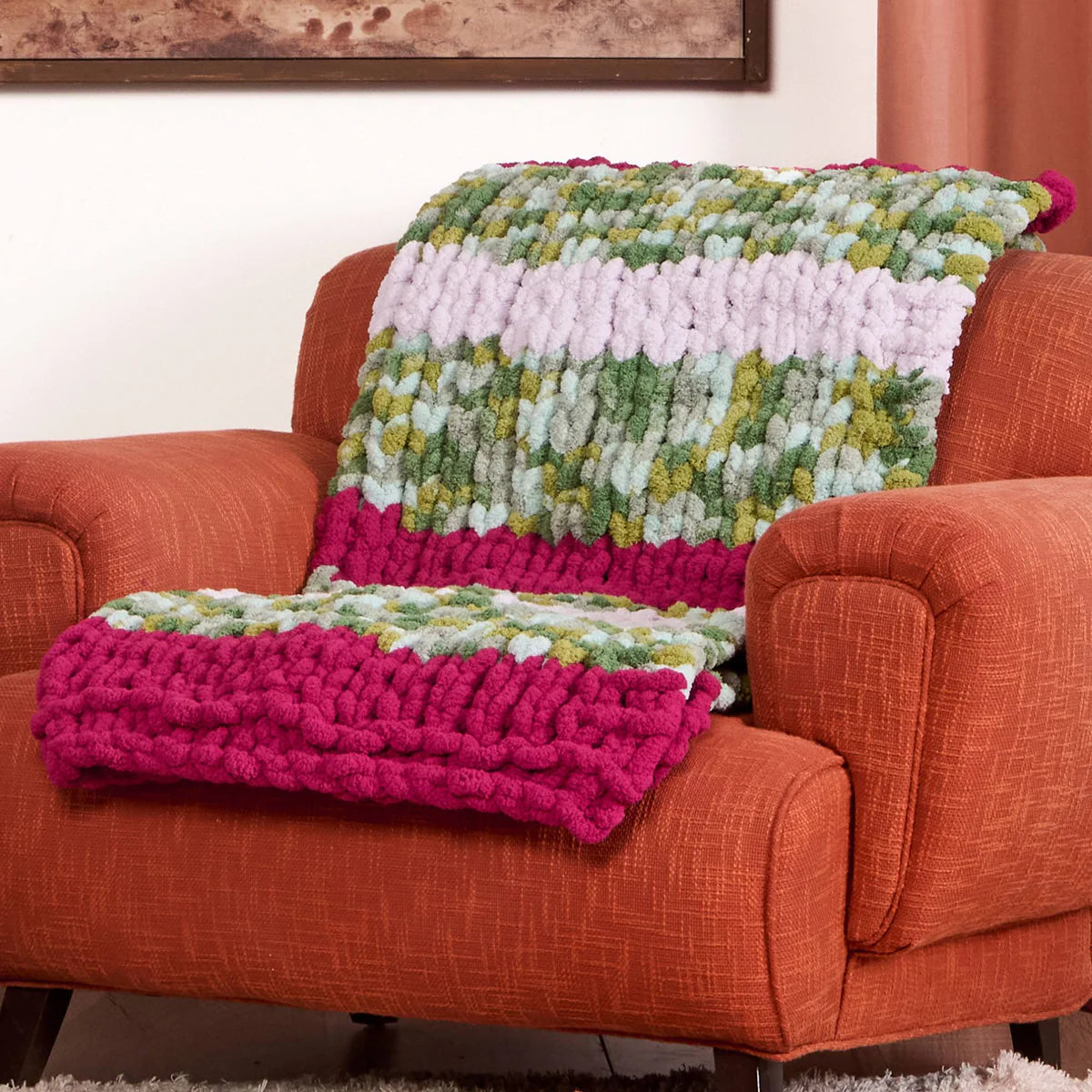 Free Bernat Cozy Horizon Knit Blanket Pattern