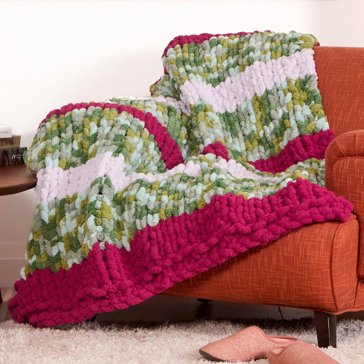 Free Bernat Cozy Horizon Knit Blanket Pattern