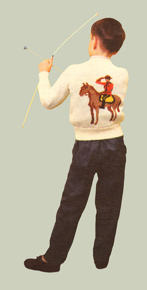 Patrón de cárdigan Mountie