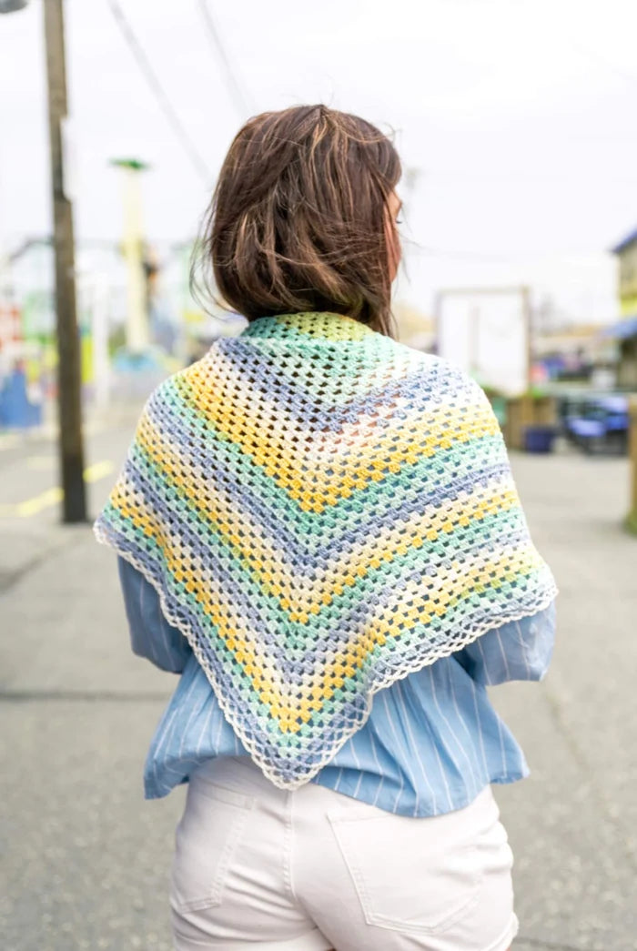 Free Triangle Granny Stitch Shawl Pattern