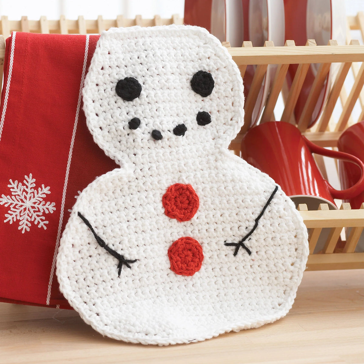 Free Crochet Snow Much Fun Discloth Pattern