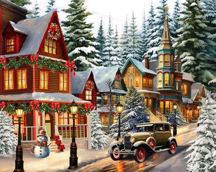 Christmas About Town Jigsaw Puzzle
