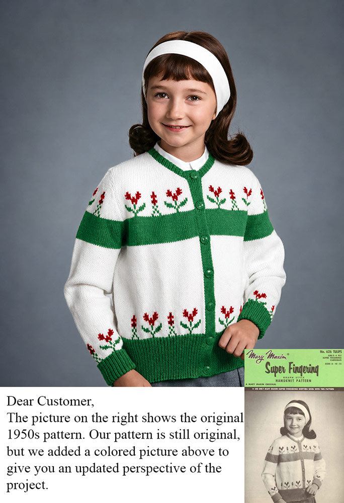 Tulips Cardigan Pattern